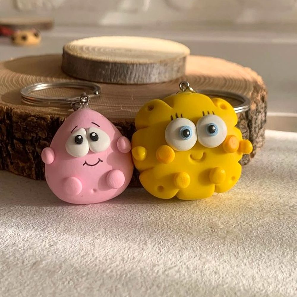 Handmade Foam Clay Keychain
