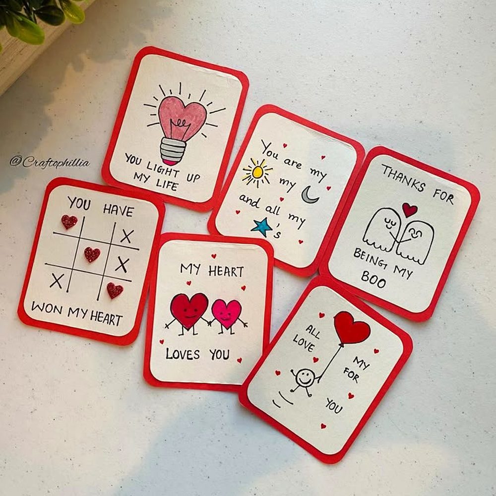 Handmade Mini Cards for Scrapbook